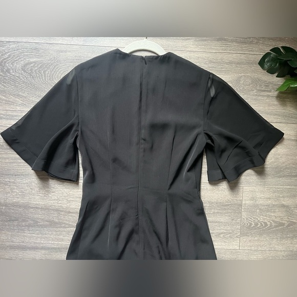 KEEPSAKE the Label No Love Black Knotted Midi Dress in Black Size M - Picture 12 of 16